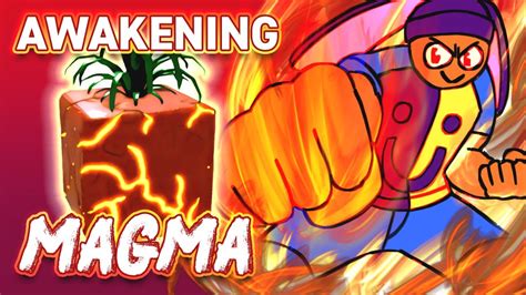 Awakening Magma Fruit Tutorial Review Blox Fruits Youtube