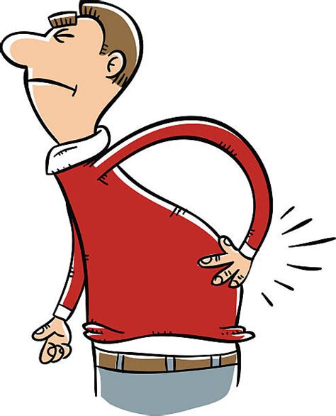 Royalty Free Back Pain Cartoon Clip Art Vector Images And Illustrations
