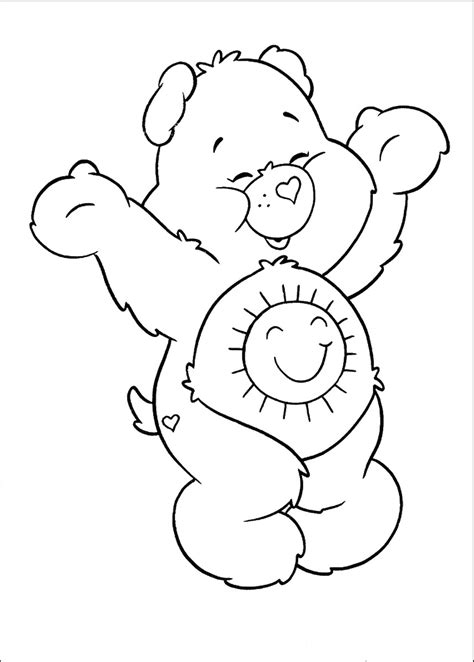 Care bears with kites coloring page. Care Bears Coloring Pages