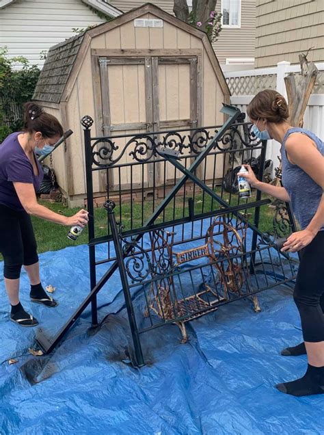 How To Paint Wrought Iron Furniture And Make It New Again Double
