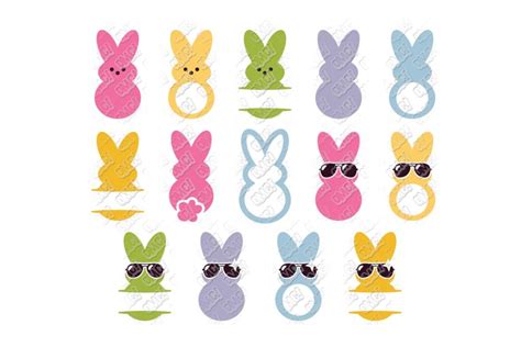 Peeps Svg Easter In Svgdxfepspng Ohmycuttables