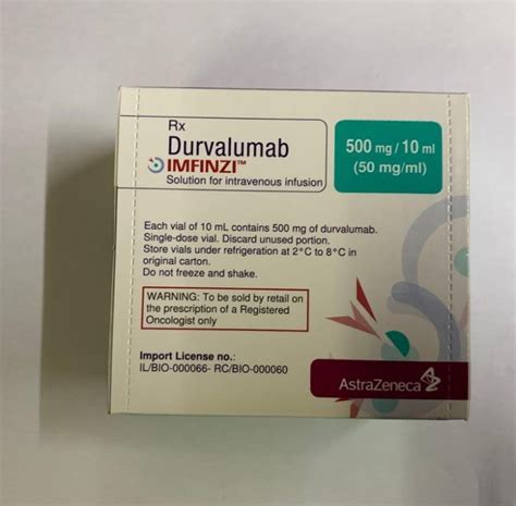 Imfinzi 500mg Durvalumab At Rs 155000vial Anti Cancer Drugs In