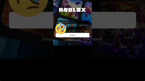 I Cant Login To My Roblox Account 😭😥 Youtube
