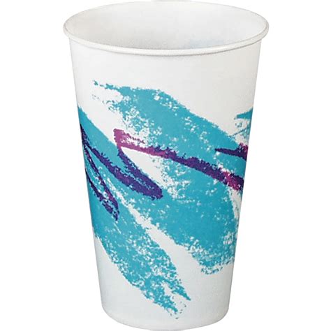 Cup Jazz Design Waxed Paper Cold Cups