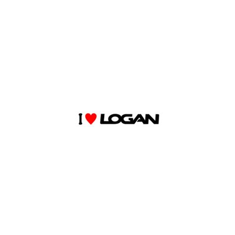 Sticker I Love Logan V2 ~ Istickerro Stickerul Tau E La Noi