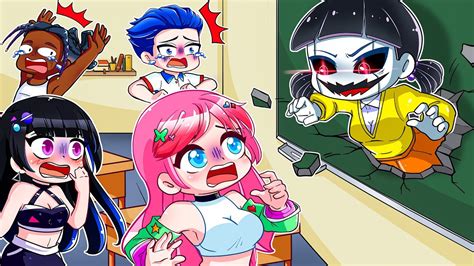 Anna And Alex And Lisa In The Spooky Classroom Gacha Club Ppg X Rrb