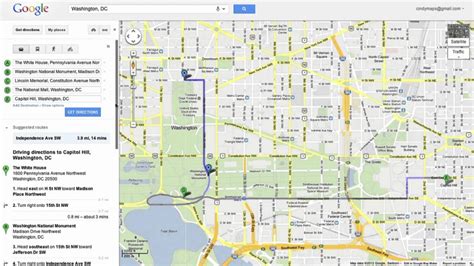Saving Directions In Google Maps Youtube Free Printable Maps Driving Directions 