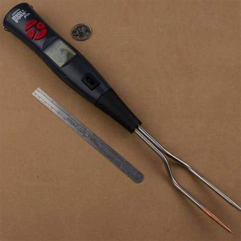 Sl Bbq Meat Thermometer Fork Stainless Steel Digital Barbecue Fork With