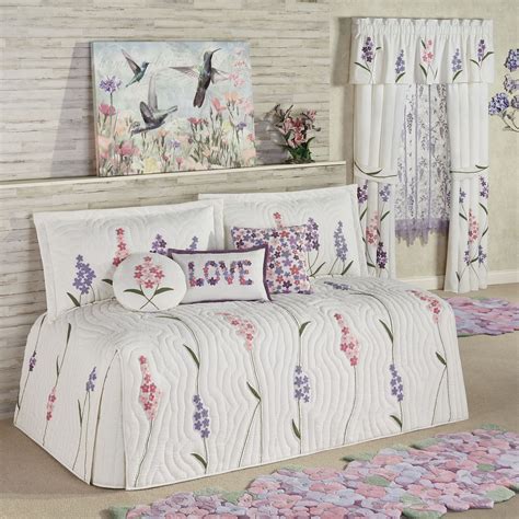 Wildflowers Floral Quilted Daybed Bedding Set In 2021 Daybed Bedding