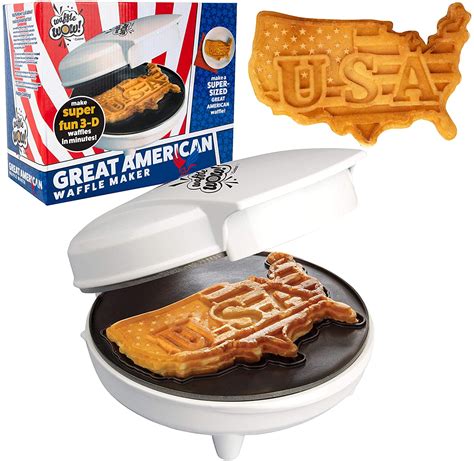 The Great American Usa Waffle Maker Make Giant 75 Patriotic July 4th