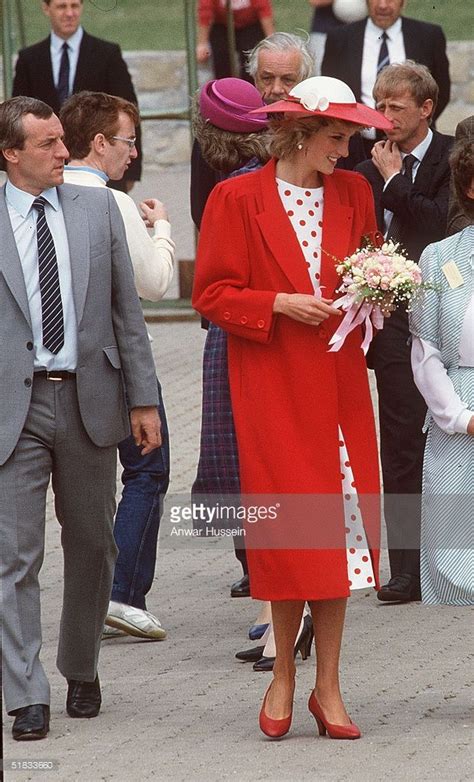 In This File Photo Diana The Princess Of Wales Walks With Her Bodyguard