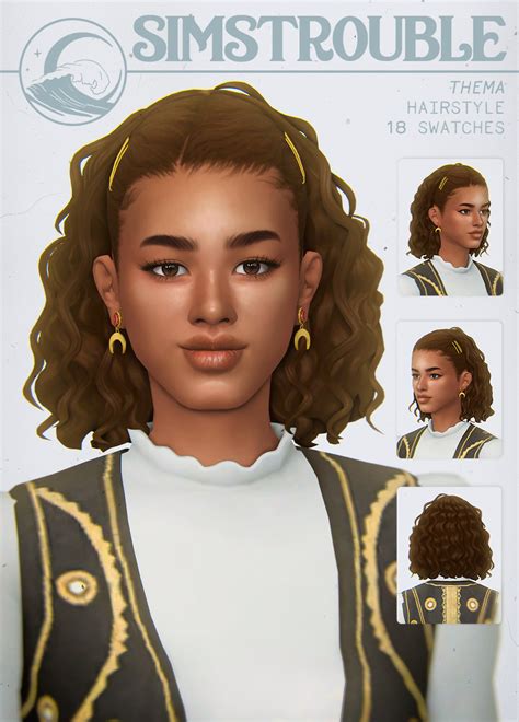 Thema Hair At Simstrouble Sims 4 Updates
