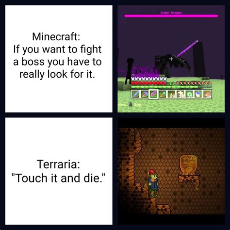 I Promise This Is The Last Terraria Vs Minecraft Meme Terraria