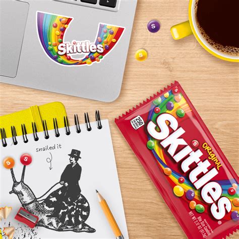 Skittles Original Fruity Candy Single Pack 217 Oz Skittles