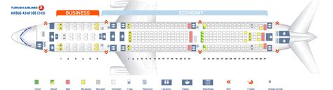 Seat Map Airbus A340 300 Turkish Airlines Best Seats In The Plane