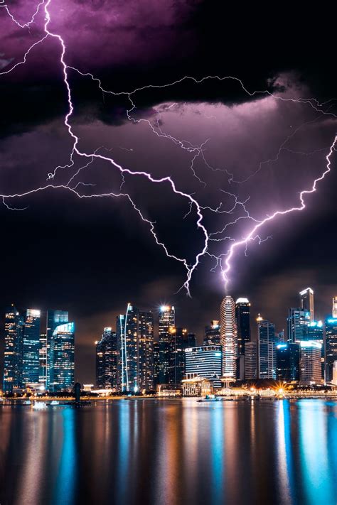 Lightning City Wallpapers Top Free Lightning City Backgrounds
