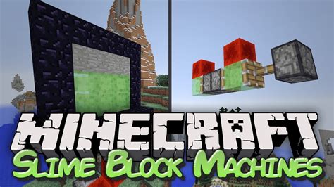 Minecraft Flying Machine And Slime Block Door 18 Snapshot Youtube