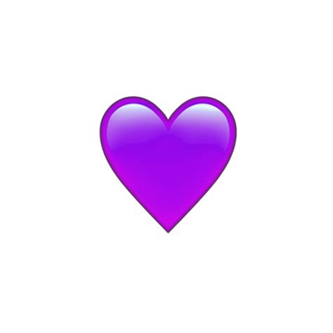 Purple Heart Emoji Sticker By Tenderlove Redbubble