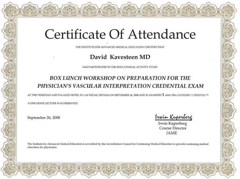 Free Certificate Of Attendance Template Downloads Schoolbad