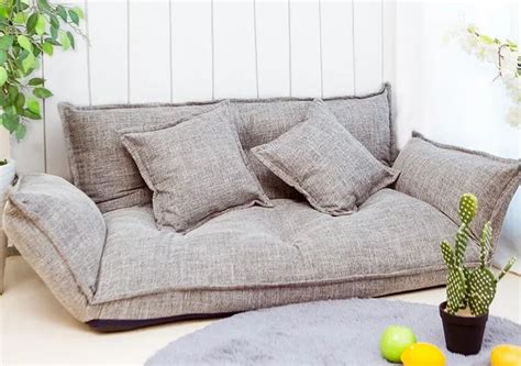 Modern Japanese Style Floor Lazy Sofa Couch Back And Arm Five
