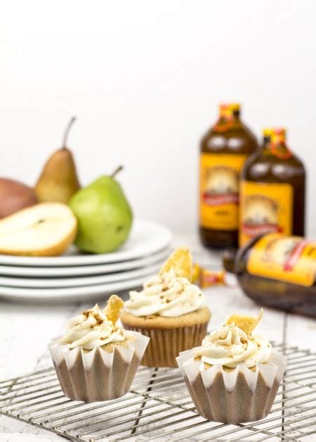 Ginger Beer Cupcakes With Roasted Pear Mascarpone Frosting Southern Fatty