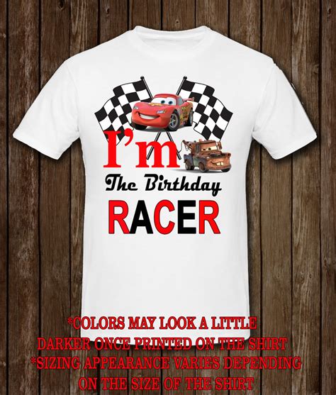 Racing Cars Birthday Shirt Cars Birthdsy Shirt Etsy