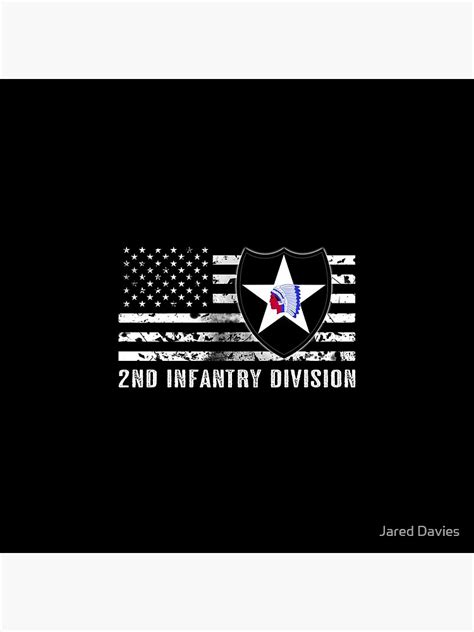 2nd Infantry Division Distressed Flag Photographic Print By