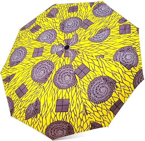 Hongyuamy African Print Umbrellas Ankara Waxprint Folding Umbrella One