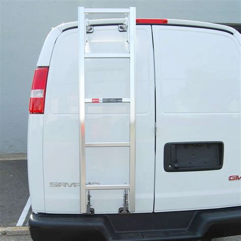 Prime Design Rear Door Ladder For Chevrolet Express And Gmc Savana Vans