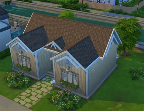 Starter House Nocc 19k By Oxanaksims Sims 4 Residential Lots
