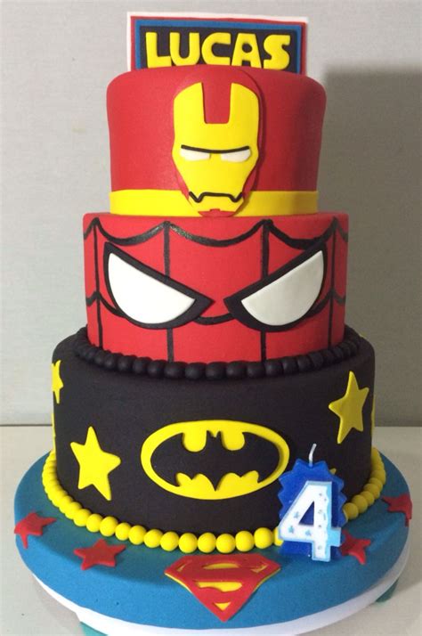Recipes and methods of making cake. Super heroes cake | Superhero cake, Cake decorating ...