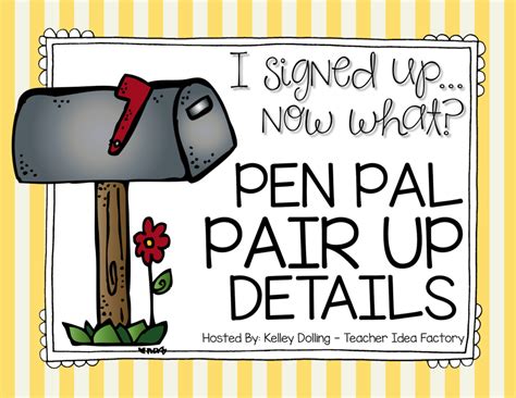 Classroom Pen Pals Notes On The Pair Up And Tips For The Year