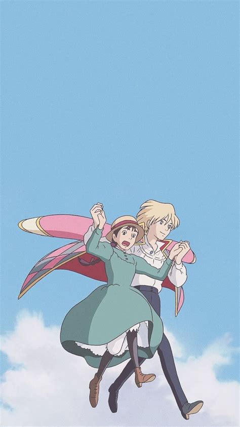 Anime, art, castle, fantasy, hauru, howl 039 s, landscapes. Howl's Moving Castle: iPhone Background / Wallpaper / Phone Background / Calibration Photo ...