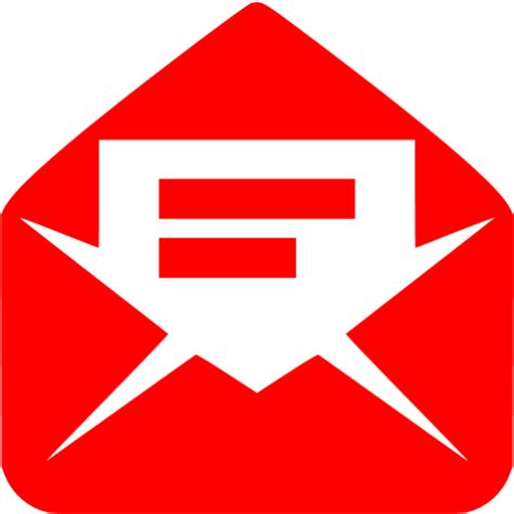 Red Read Message Icon Free Red Email Icons