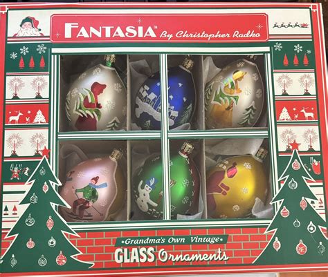 Christopher Radko Fantasia Ornaments X 6 St Moritz Handmade Teardrop Ebay