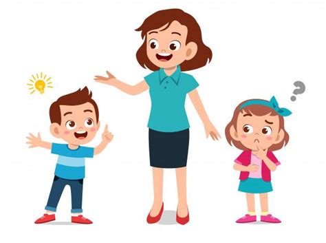 Premium Vector Parent Help Teach Kid Teaching Kids Kids Study