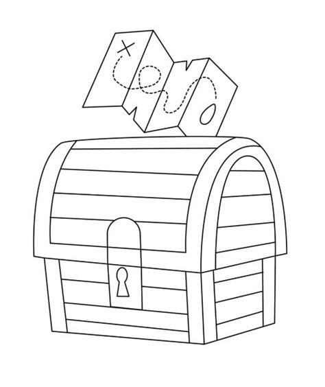 Printable Treasure Chest Coloring Pages Free For Kids And Adults