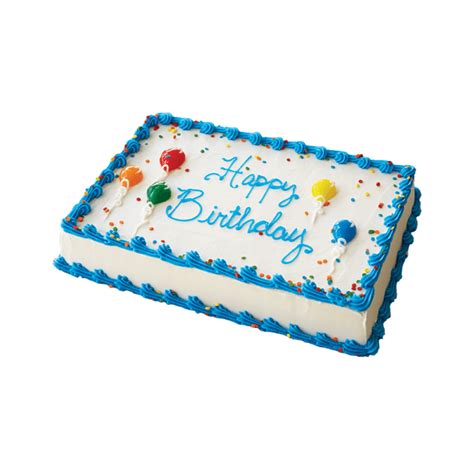 A rectangular cake is easier to divide into equally sized pieces. Square Birthday Ice Cream Cake: Carvel Cake Shop