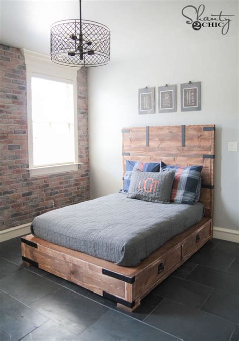 If you want to have a simple and affordable also quick building of bed frame, rustic style will do it. 34 DIY Bed Frames To Make for the Bedroom
