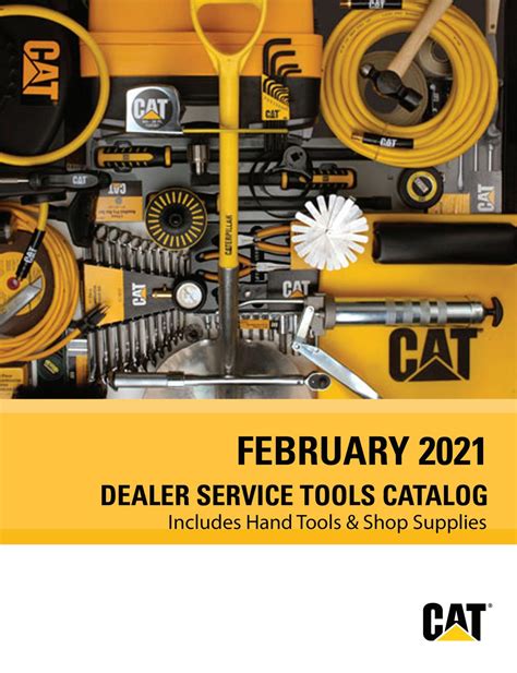 Cat Dealer Service Tools Catalog Includes Hand Tools And Shop Supplies