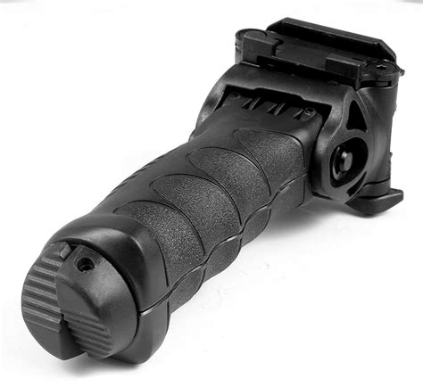 Rotating Fore Grip Bipod T Pod Defense Tactical Vertical Rifle Foregrip