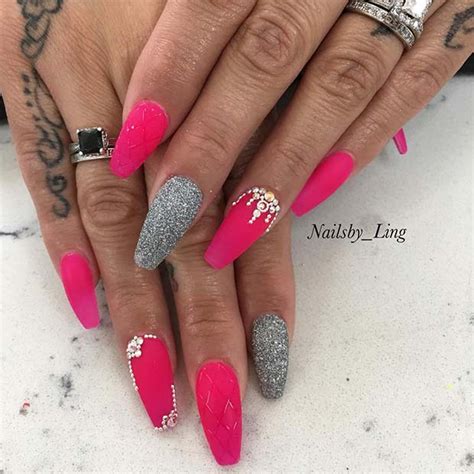 21 Ridiculously Pretty Ways To Wear Pink Nails Page 2 Of 2 Stayglam