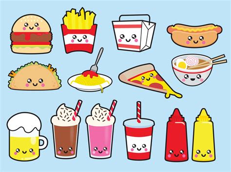 How To Draw Cute Junk Food