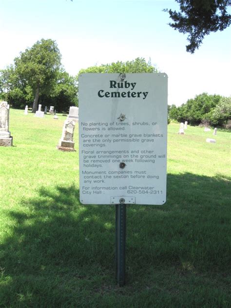 Ruby Cemetery In Clearwater Kansas Find A Grave Cemetery