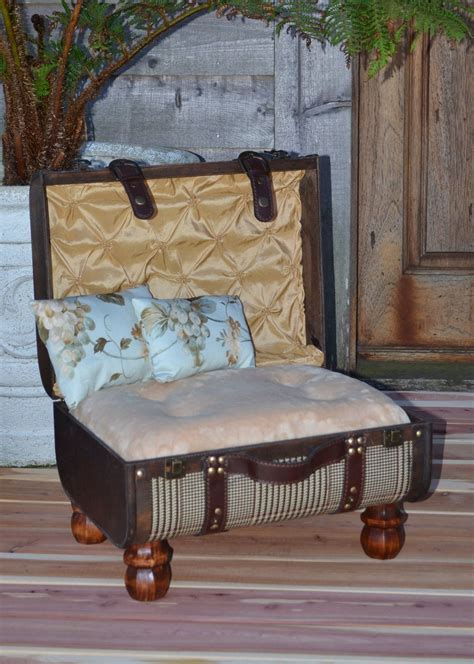 Vintage Inspired Suitcase Via Etsy This Could Be A Good Diy Pet Bed