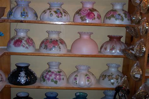 2 fenton carnival rose fairy lamp shade globe ruffled edge trim iridescent. Lamp Shop Pictures Page 2