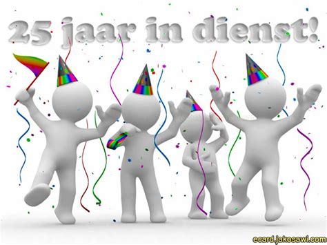 Kaart 25 Jaar In Dienst | Kaart
