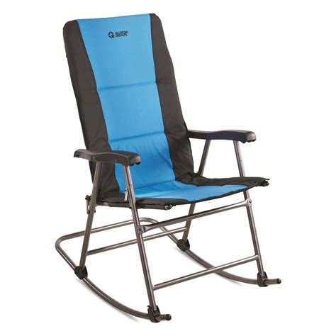 Guide Gear Oversized Rocking Camp Chair, 500 lb. Capacity, Blue