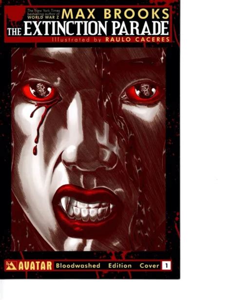 Avatar Comics Max Brooks The Extinction Parade Bloodwashed Cover Nm