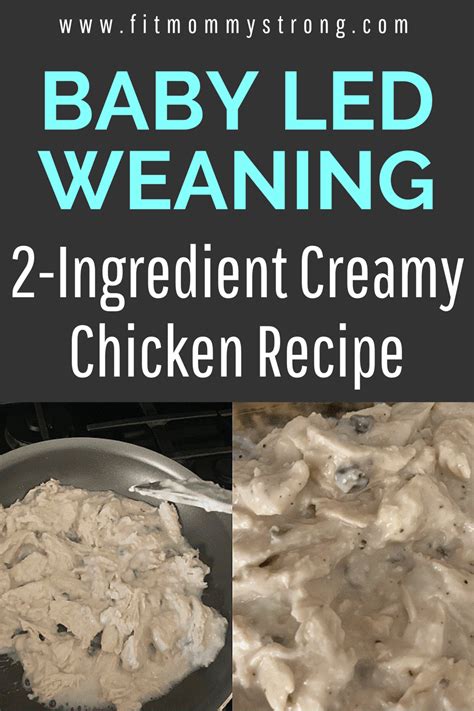 Breast milk is actually a perfectly sufficient source of iron. — kellymom.com. Baby Led Weaning 2 Ingredient Creamy Shredded Chicken ...